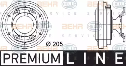 Сцепление HELLA 8MV 376 731-291