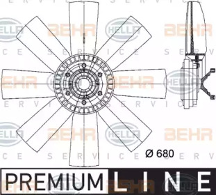 Вентилятор HELLA 8MV 376 731-321