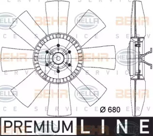 Вентилятор HELLA 8MV 376 731-331