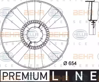 Рабочее колесо вентилятора HELLA 8MV 376 733-101