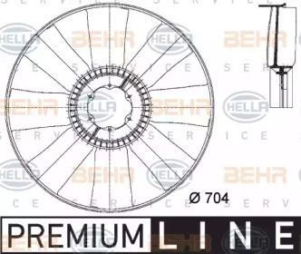 Рабочее колесо вентилятора HELLA 8MV 376 733-131