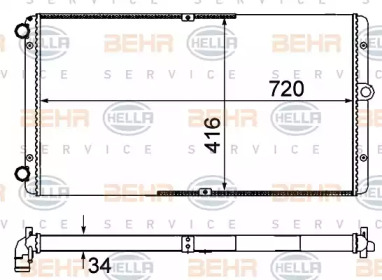 Теплообменник HELLA 8MK 376 735-001