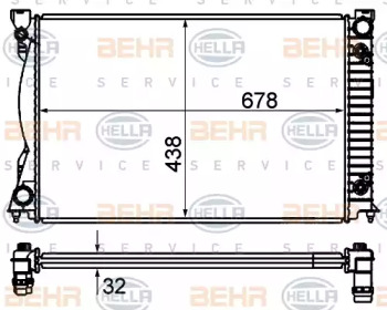 Теплообменник HELLA 8MK 376 735-151