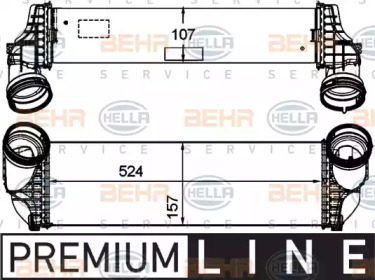 Интеркулер HELLA 8ML 376 746-261