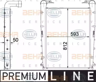 Интеркулер HELLA 8ML 376 746-281