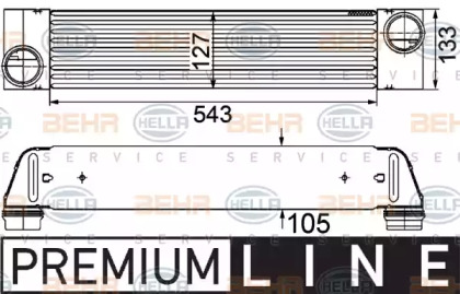 Интеркулер HELLA 8ML 376 746-501