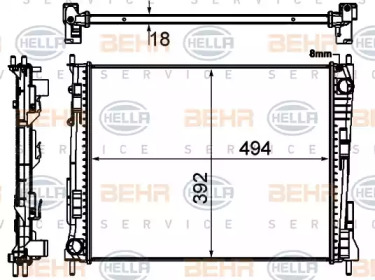 Теплообменник HELLA 8MK 376 746-751