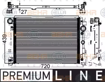 Теплообменник HELLA 8MK 376 749-551