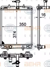 Теплообменник HELLA 8MK 376 749-654