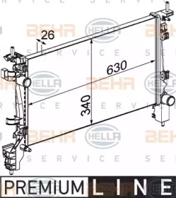 Теплообменник HELLA 8MK 376 754-711