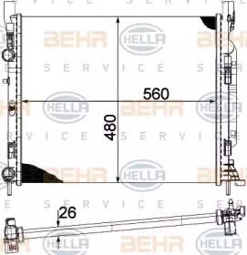 Теплообменник HELLA 8MK 376 755-514