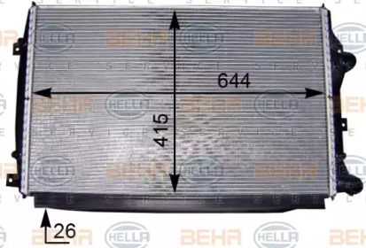 Теплообменник HELLA 8MK 376 755-801