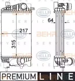 Теплообменник HELLA 8ML 376 756-421