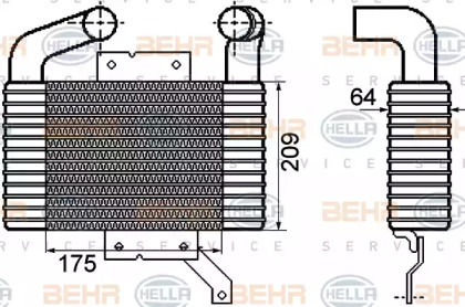 Теплообменник HELLA 8ML 376 756-571