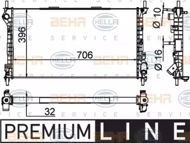 Теплообменник HELLA 8MK 376 756-581