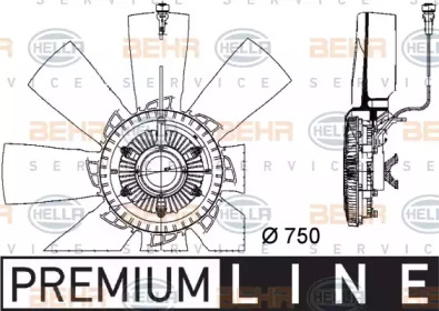 Вентилятор HELLA 8MV 376 757-131