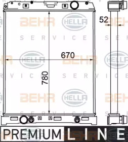 Теплообменник HELLA 8MK 376 758-051