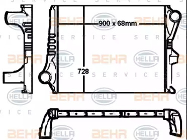 Интеркулер HELLA 8ML 376 760-431