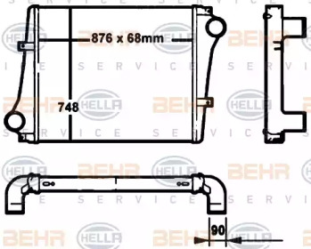 Теплообменник HELLA 8ML 376 760-451