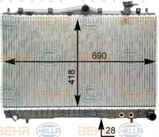 Теплообменник HELLA 8MK 376 762-211