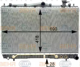 Теплообменник HELLA 8MK 376 762-221