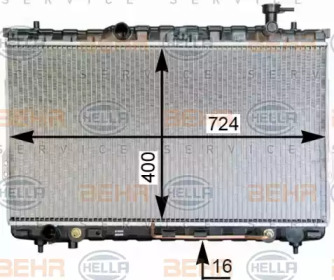 Теплообменник HELLA 8MK 376 762-344