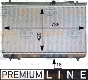 Теплообменник HELLA 8MK 376 762-351