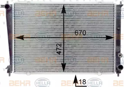 Теплообменник HELLA 8MK 376 763-091