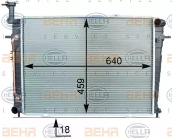 Теплообменник HELLA 8MK 376 763-671