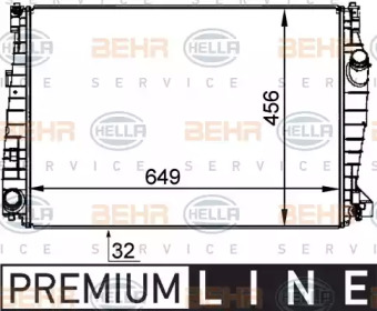 Теплообменник HELLA 8MK 376 764-331