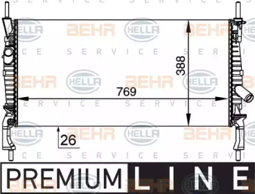 Теплообменник HELLA 8MK 376 764-411