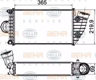 Теплообменник HELLA 8ML 376 765-211