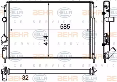 Теплообменник HELLA 8MK 376 772-011