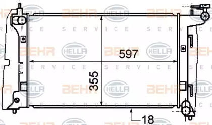 Теплообменник HELLA 8MK 376 775-441