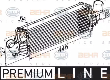 Интеркулер HELLA 8ML 376 777-081