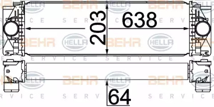 Теплообменник HELLA 8ML 376 777-404