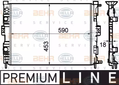 Теплообменник HELLA 8MK 376 781-131