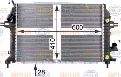 Теплообменник HELLA 8MK 376 790-034