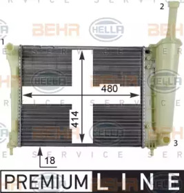 Теплообменник HELLA 8MK 376 790-051