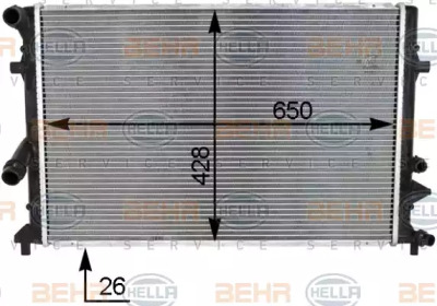 Теплообменник HELLA 8MK 376 790-551