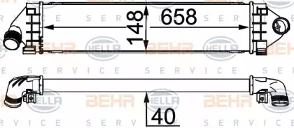 Теплообменник HELLA 8ML 376 791-764