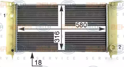 Теплообменник HELLA 8MK 376 900-081