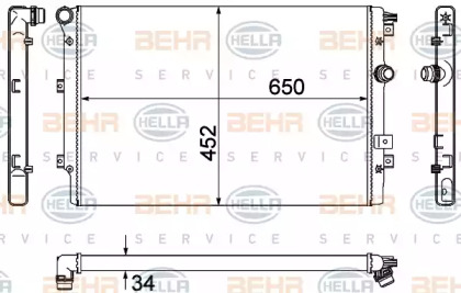 Теплообменник HELLA 8MK 376 901-021