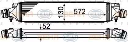 Интеркулер HELLA 8ML 376 910-064