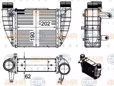 Интеркулер HELLA 8ML 376 988-044