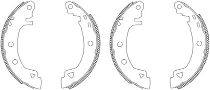 Комлект тормозных накладок HELLA 8DB 355 003-381