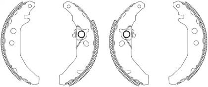 Комлект тормозных накладок HELLA 8DB 355 003-171