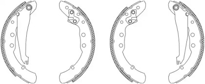 Комлект тормозных накладок HELLA 8DB 355 003-561