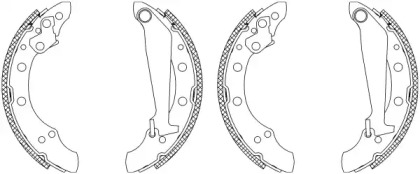 Комлект тормозных накладок HELLA 8DB 355 003-571