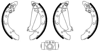 Комлект тормозных накладок HELLA 8DB 355 003-351